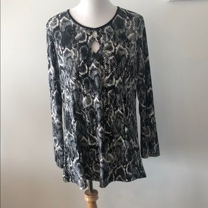 Susan Graver Liquid Knit Tunic EUC!